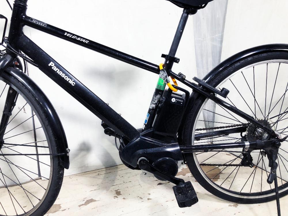 * region limitation free shipping * beautiful goods used *Panasonic electric bike [VELO-STAR] exterior 7 step shifting gears 700×38C cross bike [BE-ELVS772B]D3KR