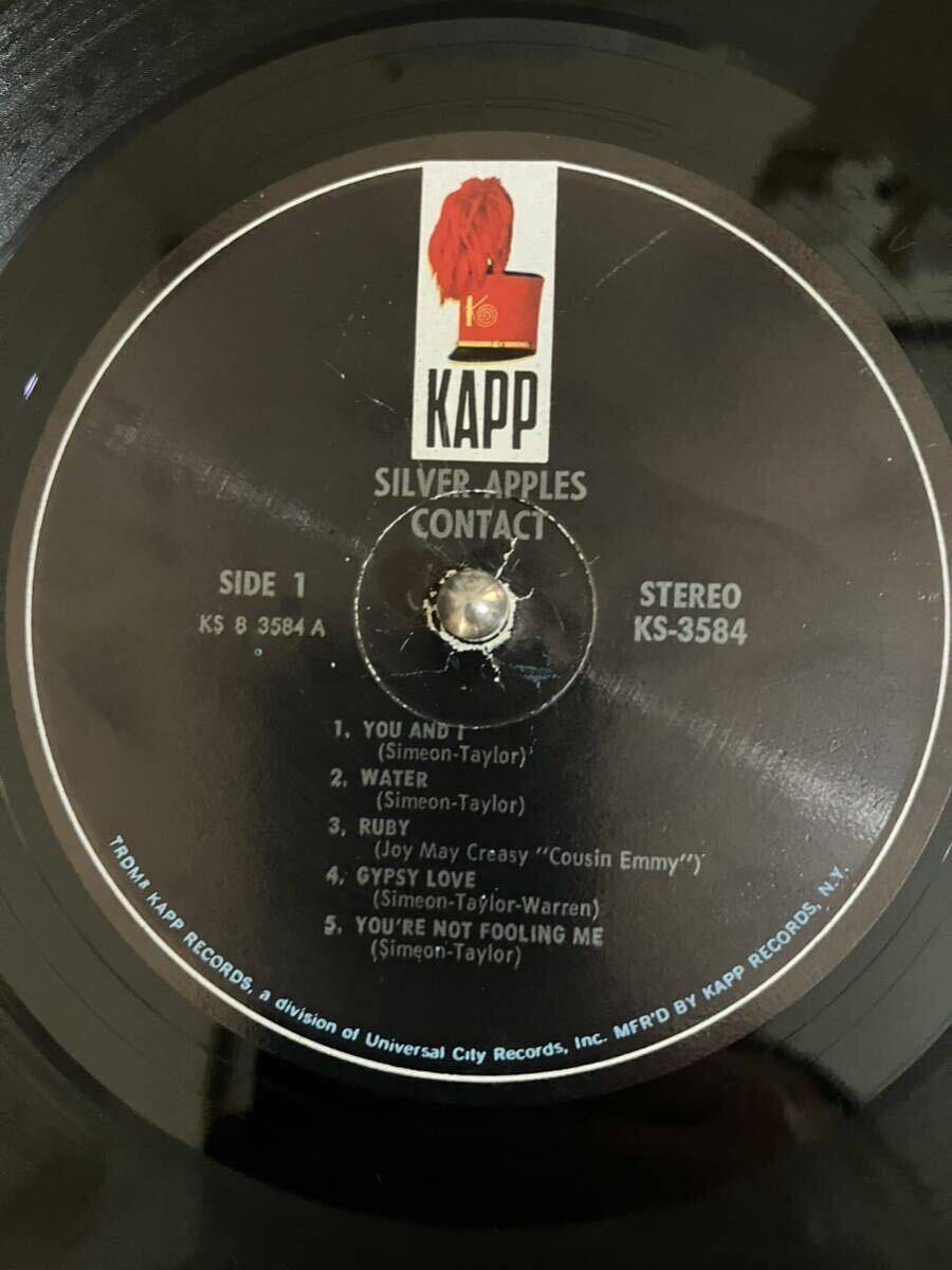 【USオリジナル】SILVER APPLES / CONTACT レコード LP シルヴァー・アップルズ 米Orig Kapp サイケ 坂本慎太郎に影響を与えた名盤の画像3