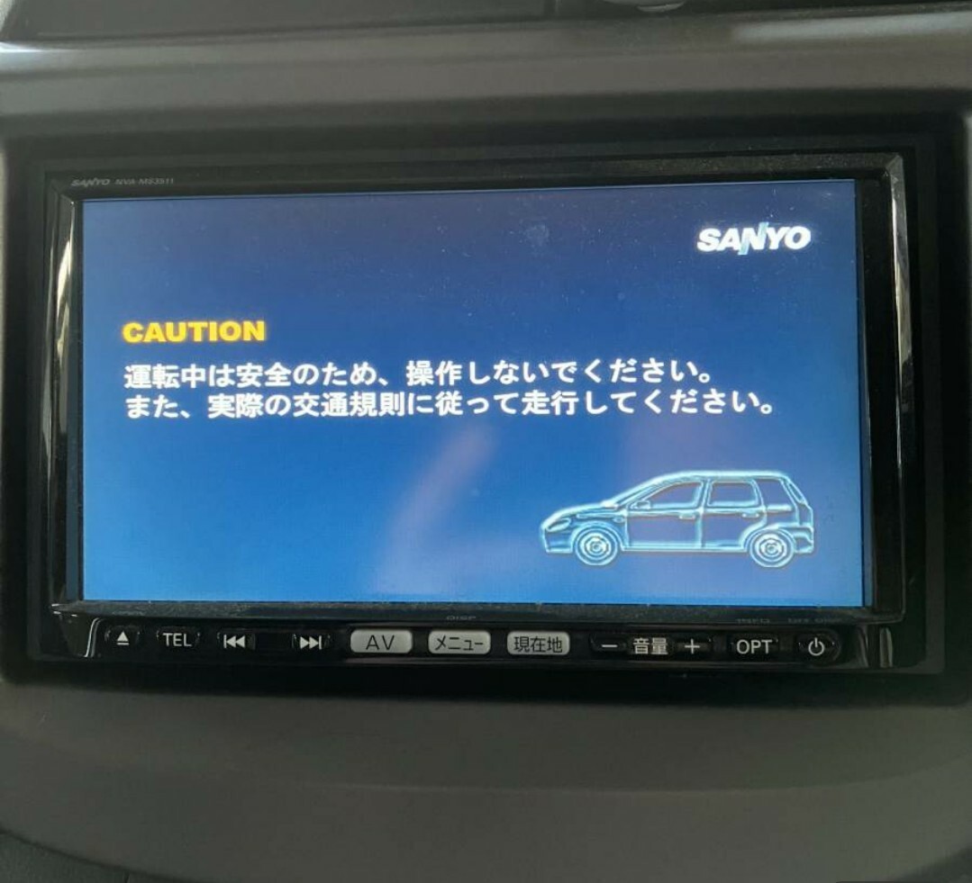 サンヨー NVA-MS3511AZ Bluetooth マツダ純正ナビ スズキ純正同 地図2011年 ハンズフリーマイク CD/DVD/SD/USB/フルセグ/ワンセグ/地デジTVの画像2