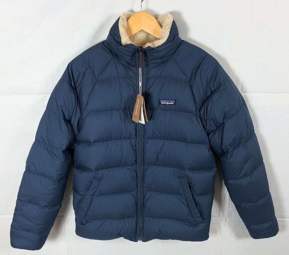 タグ付 Patagonia パタゴニア Reversible Silent DownJacket サイズ:XS 20670 リバーシブル ダウンジャケット フリース☆良品[65-0128-O10]の画像1