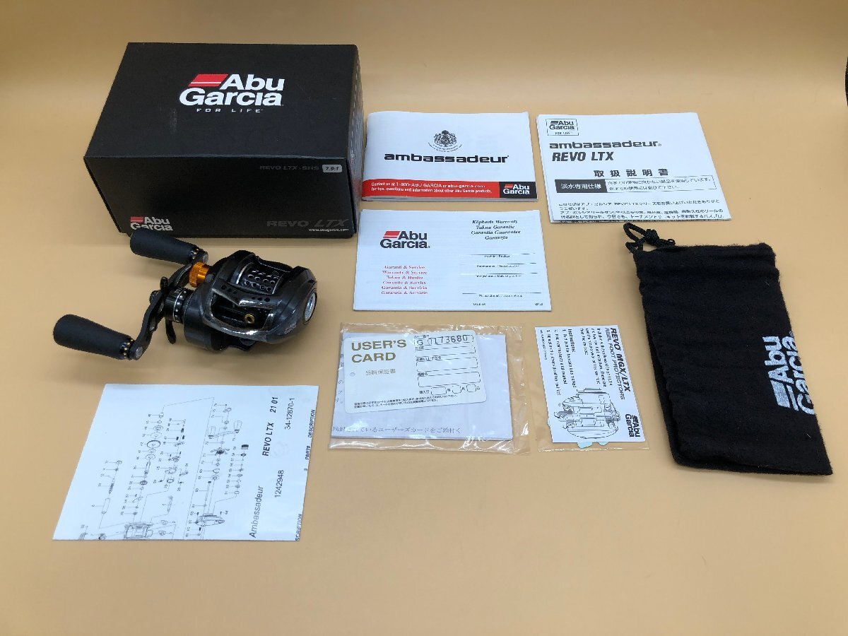 Abu Garcia/アブガルシア REVO/レボ LTX SHS 右巻き/ライトハンドル ベイトリール 釣り 釣具 フィッシング ☆良品☆[62-0213-E8]