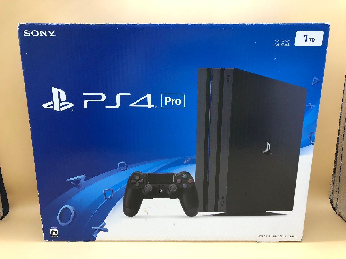 1円～ PS4 Pro CUH-7000B 1TB ジェットブラック SONY PlayStation4 