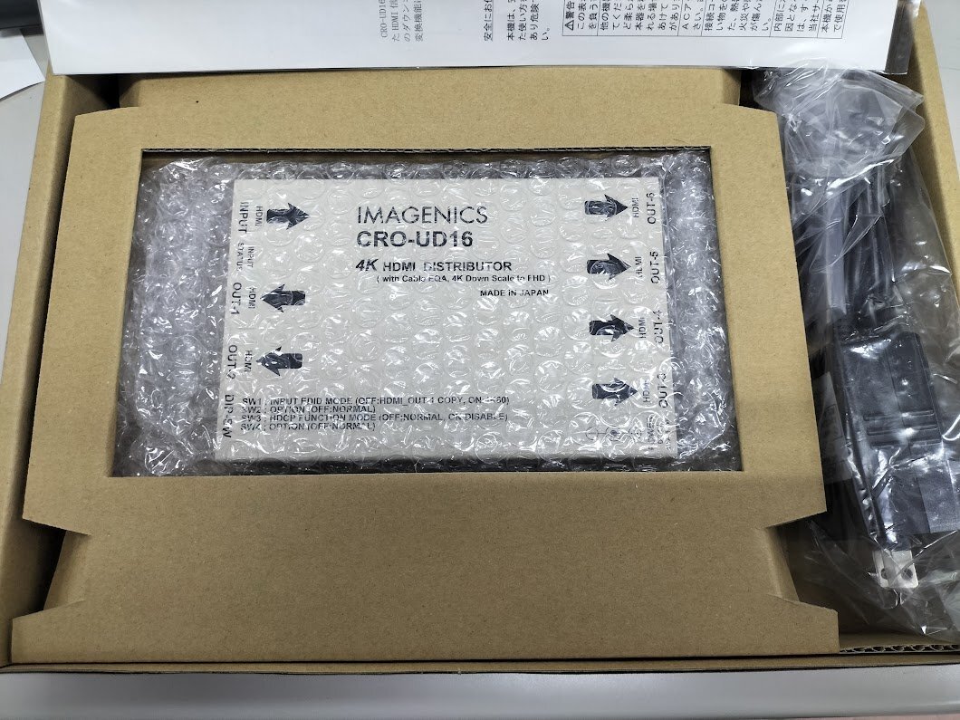 ◆未使用品 IMAGENICS(イメージニクス) CRO-UD16 1入力6分配器 ◆_画像3