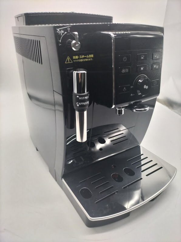 ■展示品 キズ汚れ少々有 DeLonghi デロンギ コンパクト全自動エスプレッソマシン マグニフィカS （黒）ECAM23120BN■_画像1