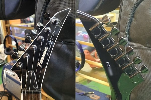 ☆良品 FERNANDES フェルナンデス TEJ-STD SH '19 BLK エレキギター 通電動作確認済☆の画像4