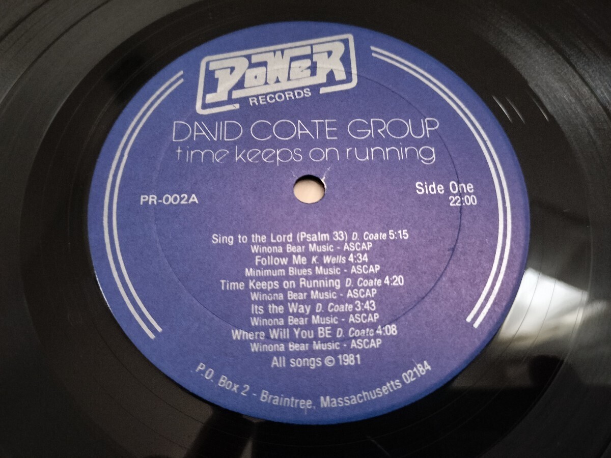 極美品 USオリジナル David Coate Group / Time Keeps On Running private AOR 希少_画像3