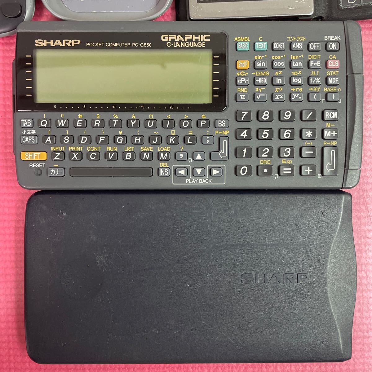 シャープ SHARP PC-G850 PA-7000 CASIO fx-913ES 3点 ポケットコンピュータ 現状品 _画像2