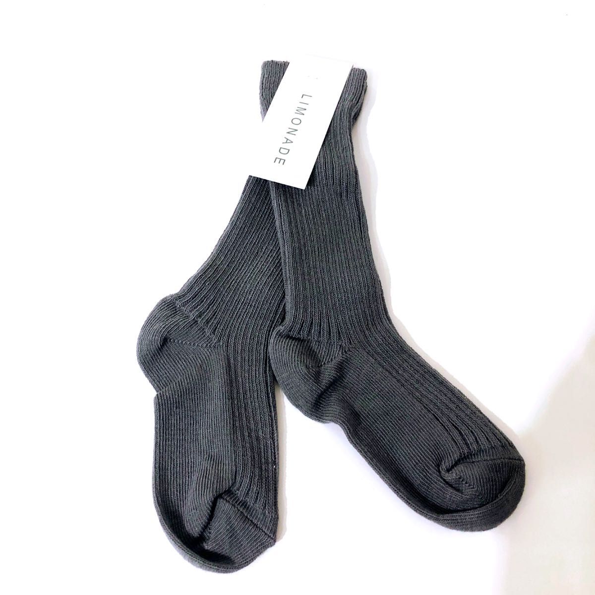 新品  LIMONADE  ソックス  靴下  グレーブルー 20-22 12.5〜13.5  ベビー