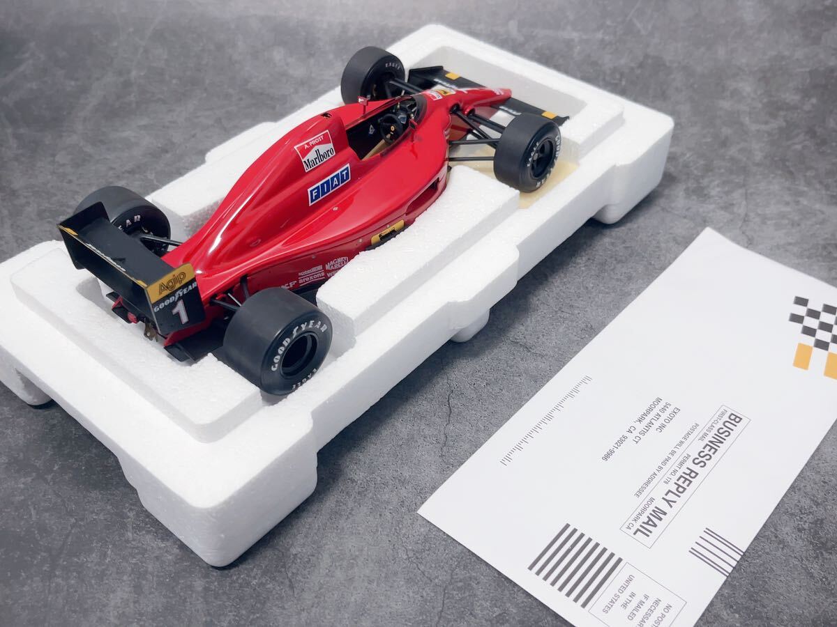 ★超美品　エグゾト 1/18 フェラーリ 641/2 メキシコGP 優勝 アラン・プロスト 1990 Exoto Ferrari #1 京商_画像4