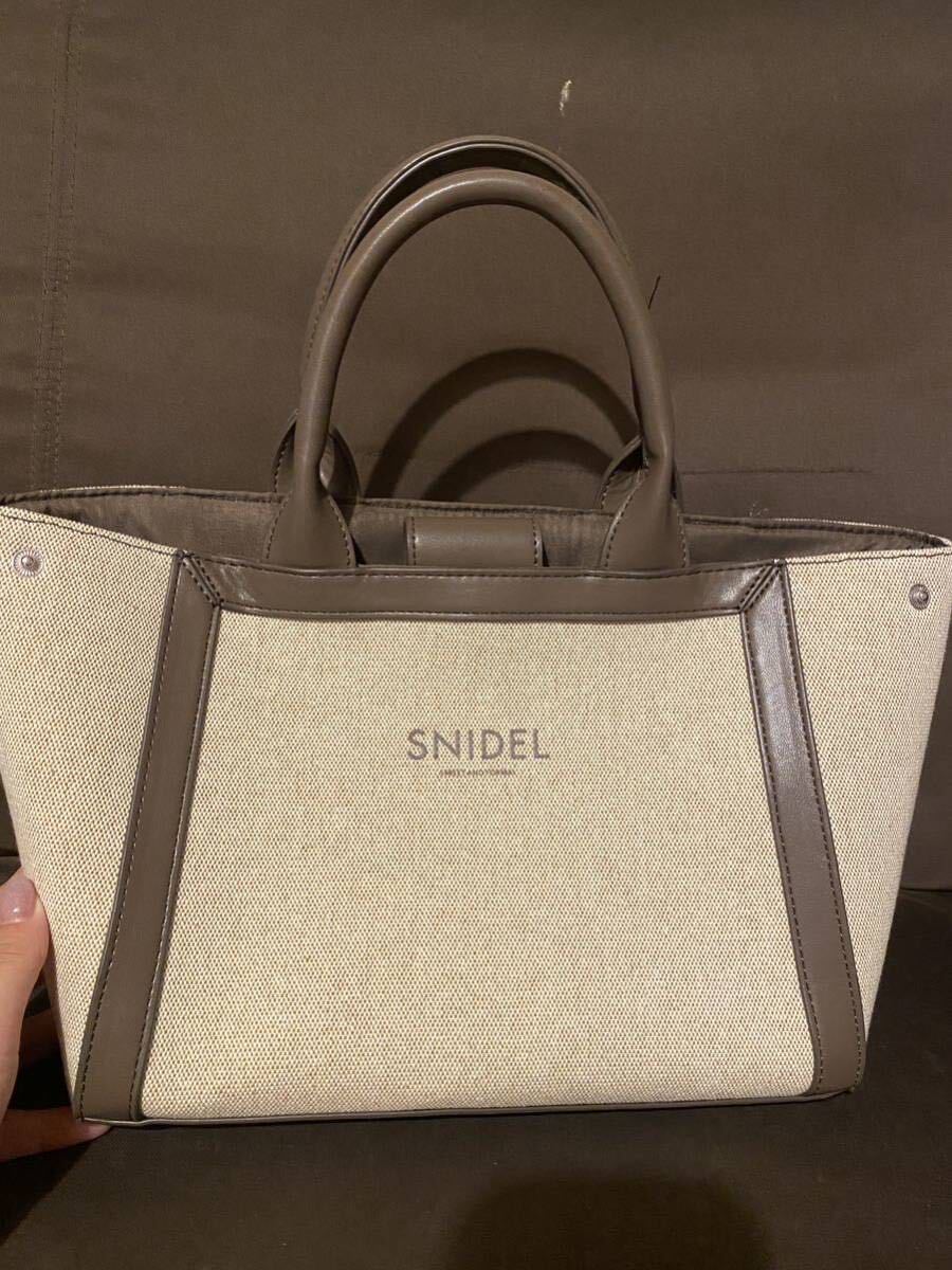 SNIDEL＊LILY BROWN＊美品キャンパスハンドバッグ＊スナイデル　リリーブラウン