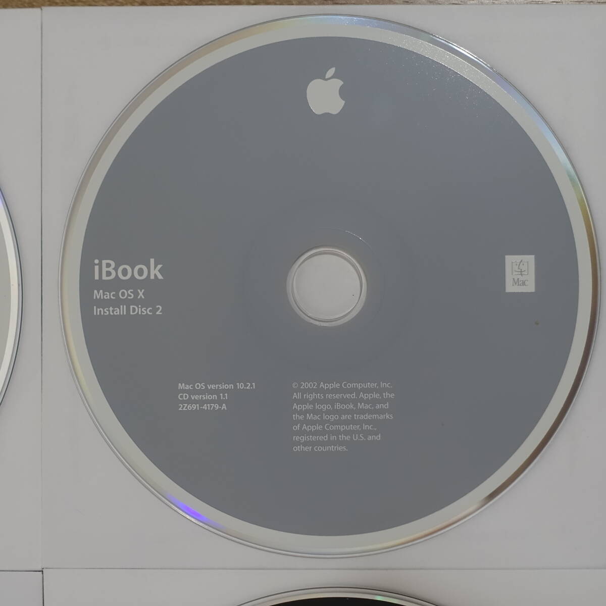 Apple ibook Mac OS X version 10.2.1 install диск 5 листов комплект 