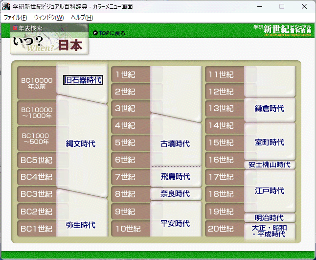 広辞苑第5版 現代用語の基礎知識2004年版 学研新世紀ビジュアル百科事典 学研パーソナル統合辞典 Windows 動作品_画像10