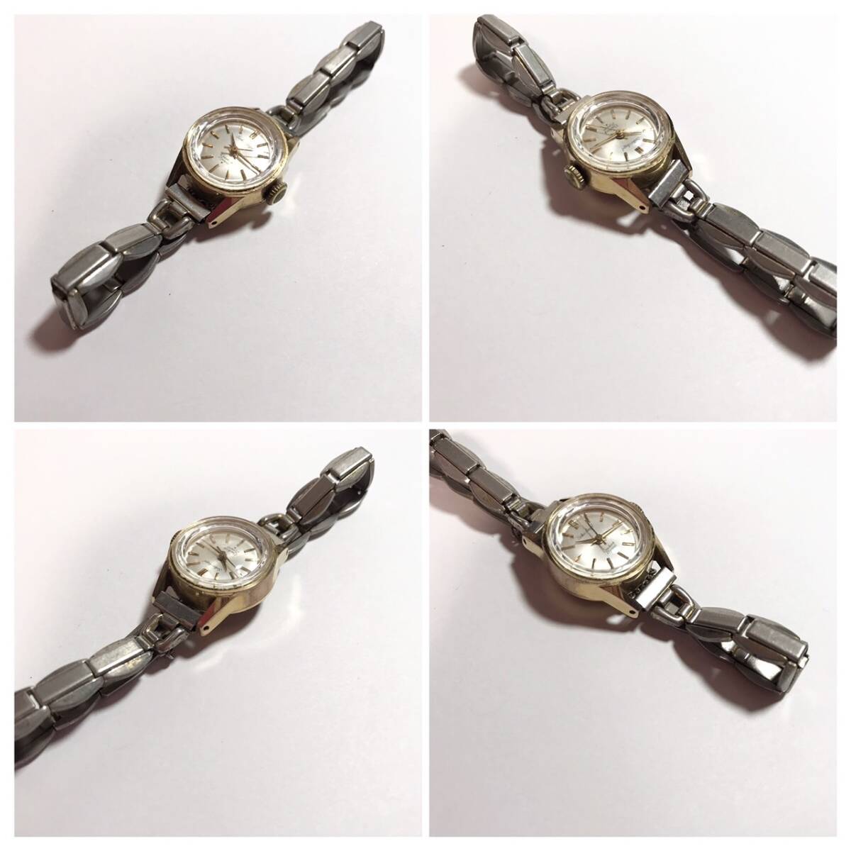 【1円】 時計 Seiko Angel セイコー エンジェル Diashock 21 JEWELS ダイヤショック 21石 10040010 手巻き 3針 腕時計 ウォッチ 稼働品の画像6