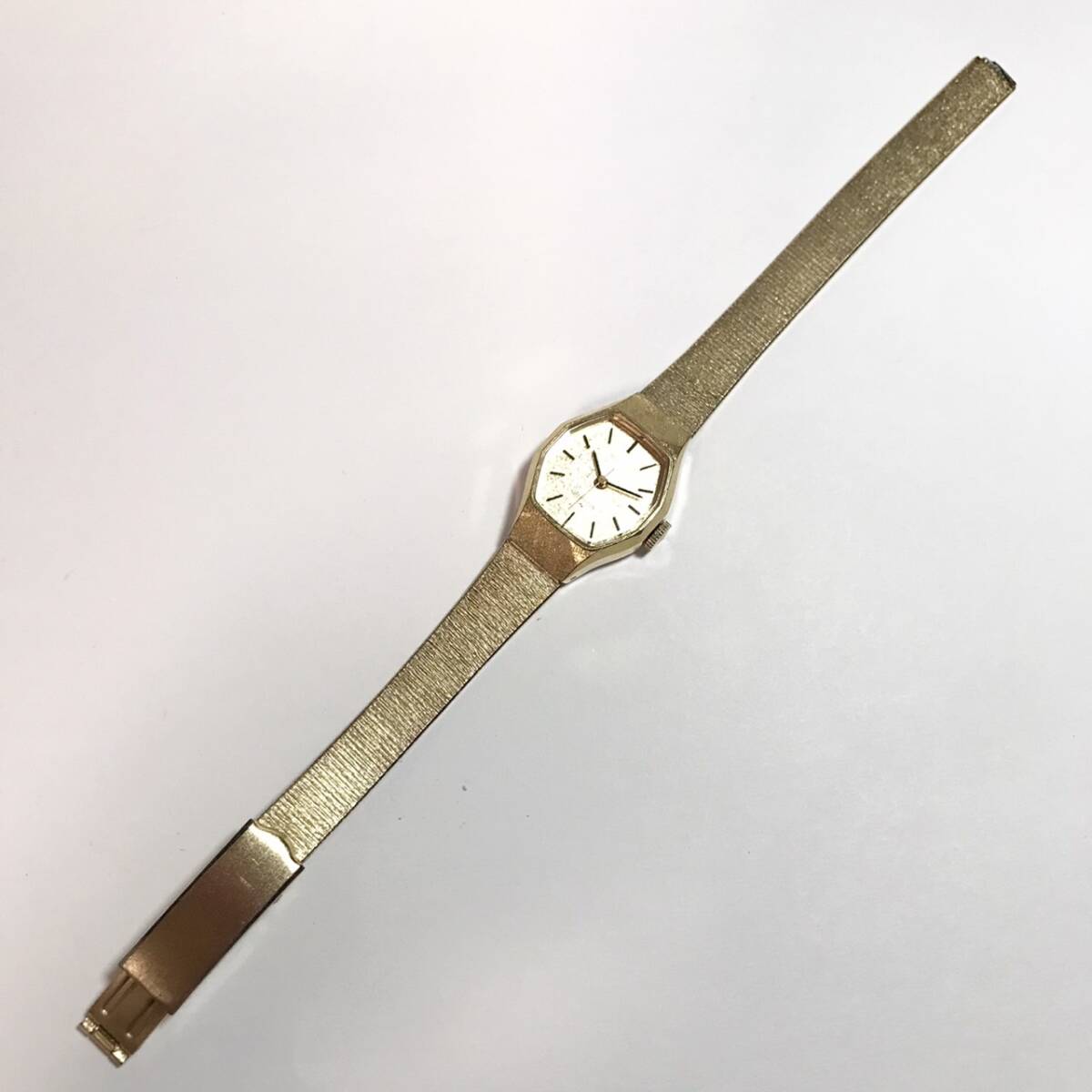 【1円】 時計 SIEKO セイコー 21 JEWELS 21石 1104-3390 手巻き 3針 ゴールド系 腕時計 ウォッチ 稼働品の画像3