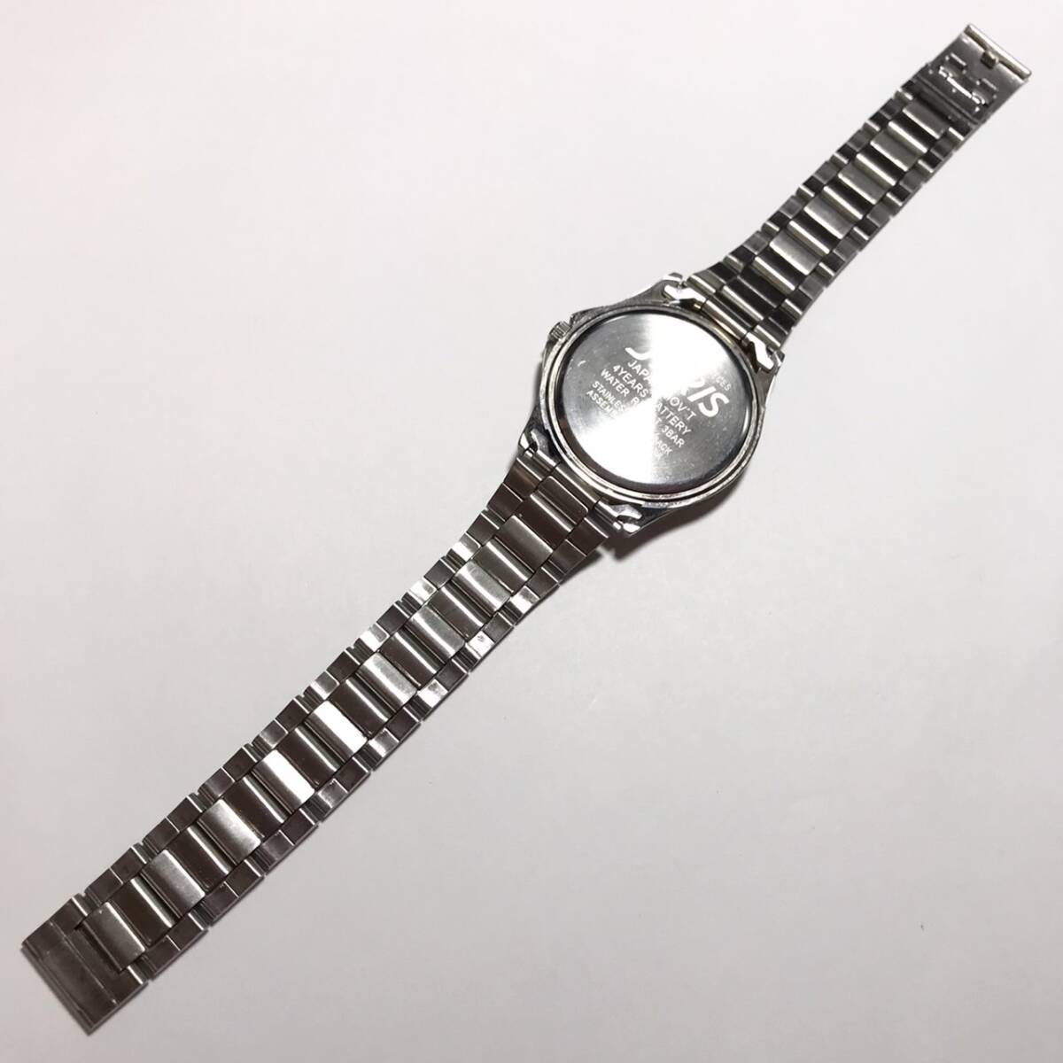 【1円】 時計 J-AXIS ジェイアクシス SCRIPT スクリプト MODERN TIMEPIECES JAPAN MOV'T QUARTZ クォーツ 3針 腕時計 ウォッチ 稼働品の画像4