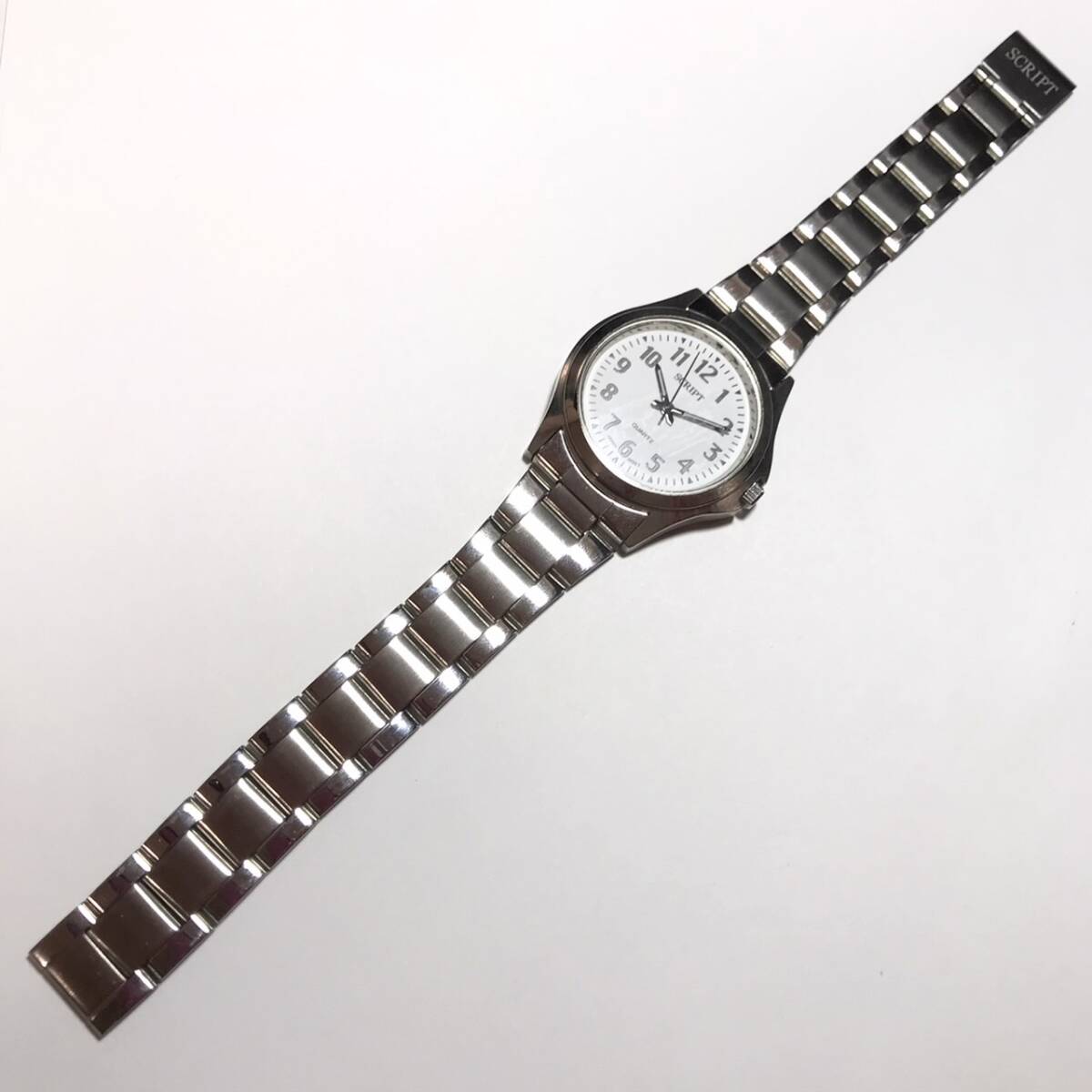 【1円】 時計 J-AXIS ジェイアクシス SCRIPT スクリプト MODERN TIMEPIECES JAPAN MOV'T QUARTZ クォーツ 3針 腕時計 ウォッチ 稼働品の画像3