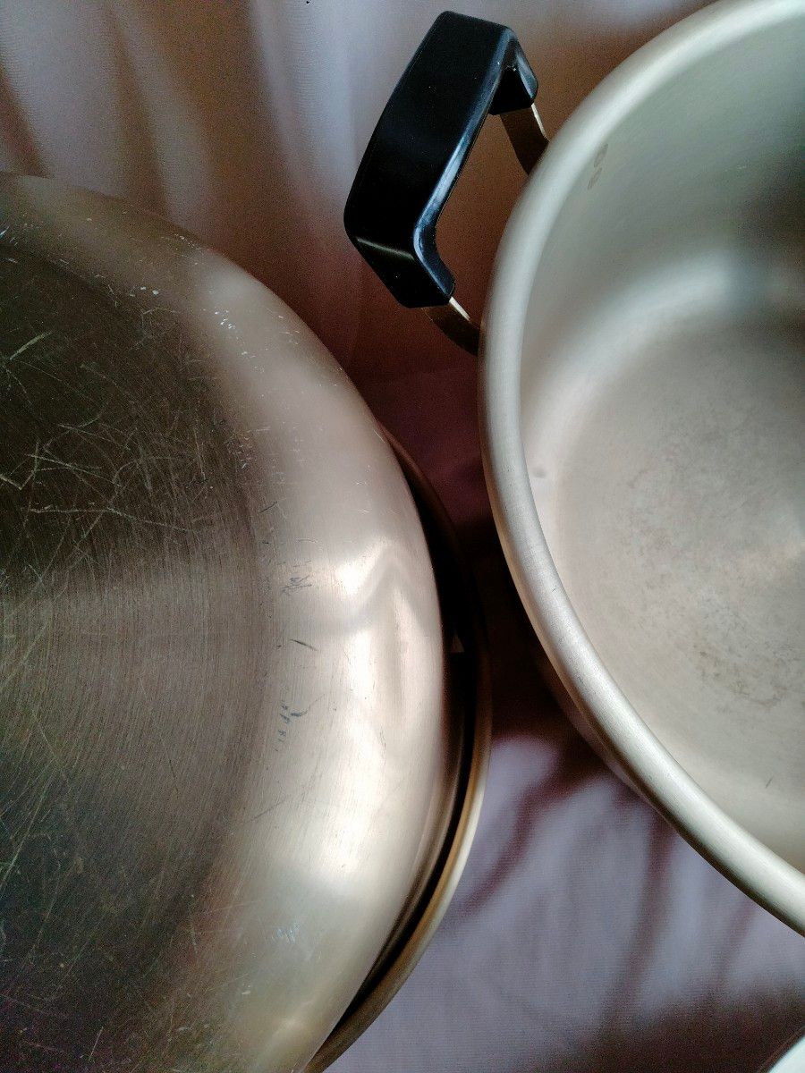 2個セット　アルミ鍋　特大　36cm　大鍋　蓋付きアルミ両手鍋　業務用  両手鍋 アルミ