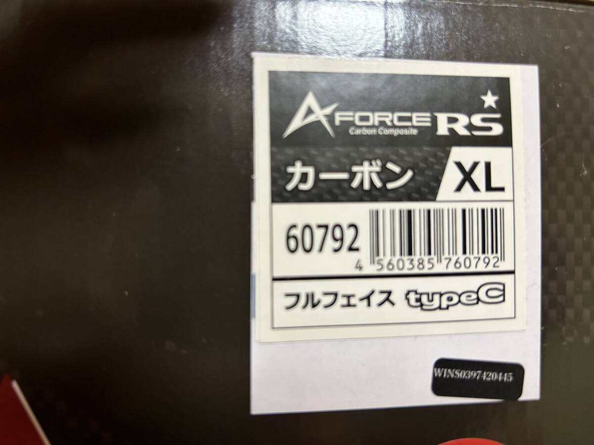 美品 使用わずか WINS A-FORCE RSフルフェイスタイプC インナーバイザー付きカーボンヘルメット　SHOEIARAI_画像3