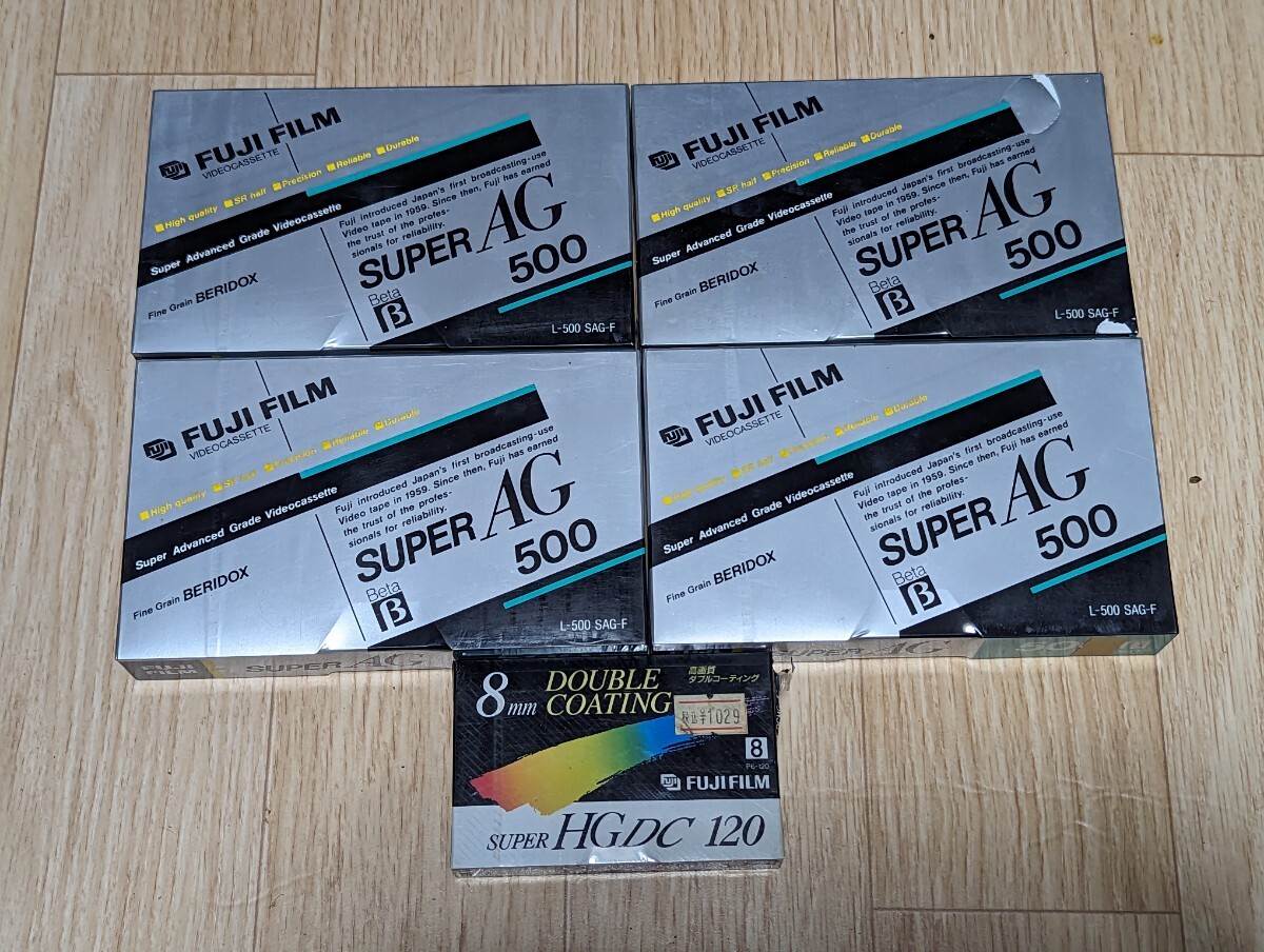 初出し SONY カセットテープ ビデオカセットテープ スーパーVHS120、60、180 FUJI FILM500 AGDC120  HG180、30、60 Hi8 30、180の画像6