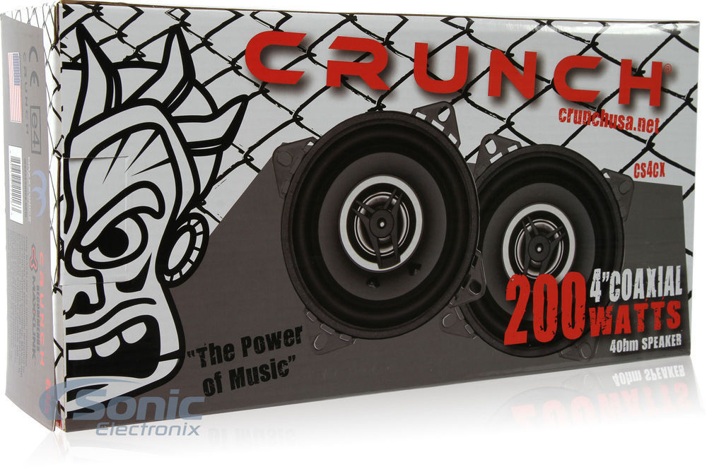■USA Audio■アメリカのクランチ CRUNCH CSシリーズ CS4CX, 10cm (4インチ) 2-Way Max.200W ●保証付●税込の画像5