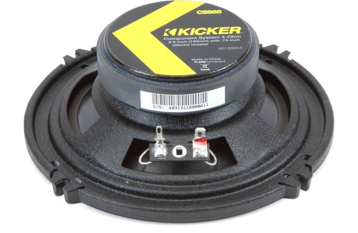 ■USA Audio■キッカー Kicker CSシリーズ CSS654 (46CSS654) 薄型16cm (6.5インチ） Max.300W ●保証付●税込の画像5