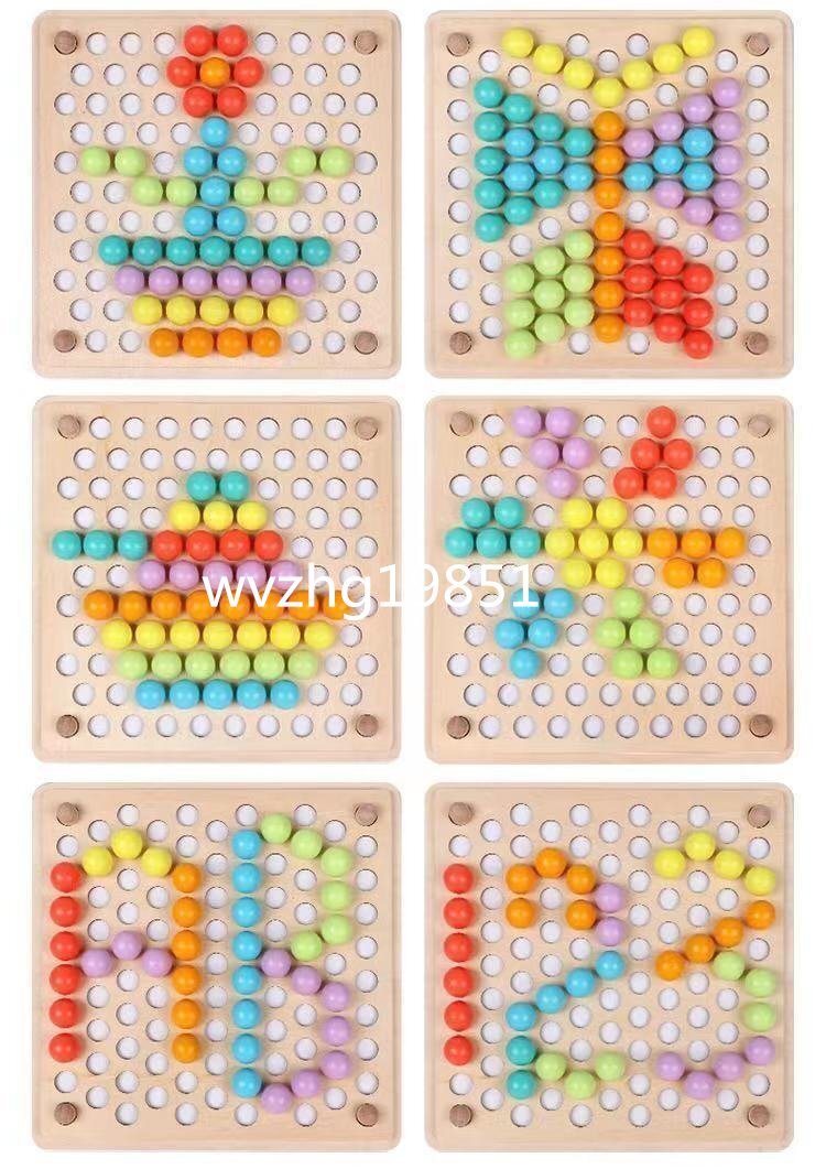  peg board wooden puzzle intellectual training finger . training color awareness board game monte so-li game map shape puzzle puzzle game toy . chopsticks using 