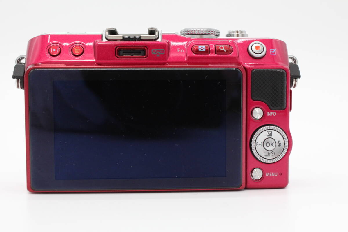 【ジャンク品】OLYMPUS オリンパス PEN Lite E-PL3 ピンク ボディ#BANA08727_画像4