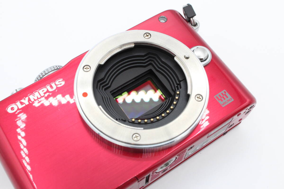 【ジャンク品】OLYMPUS オリンパス PEN Lite E-PL3 ピンク ボディ#BANA08727_画像9