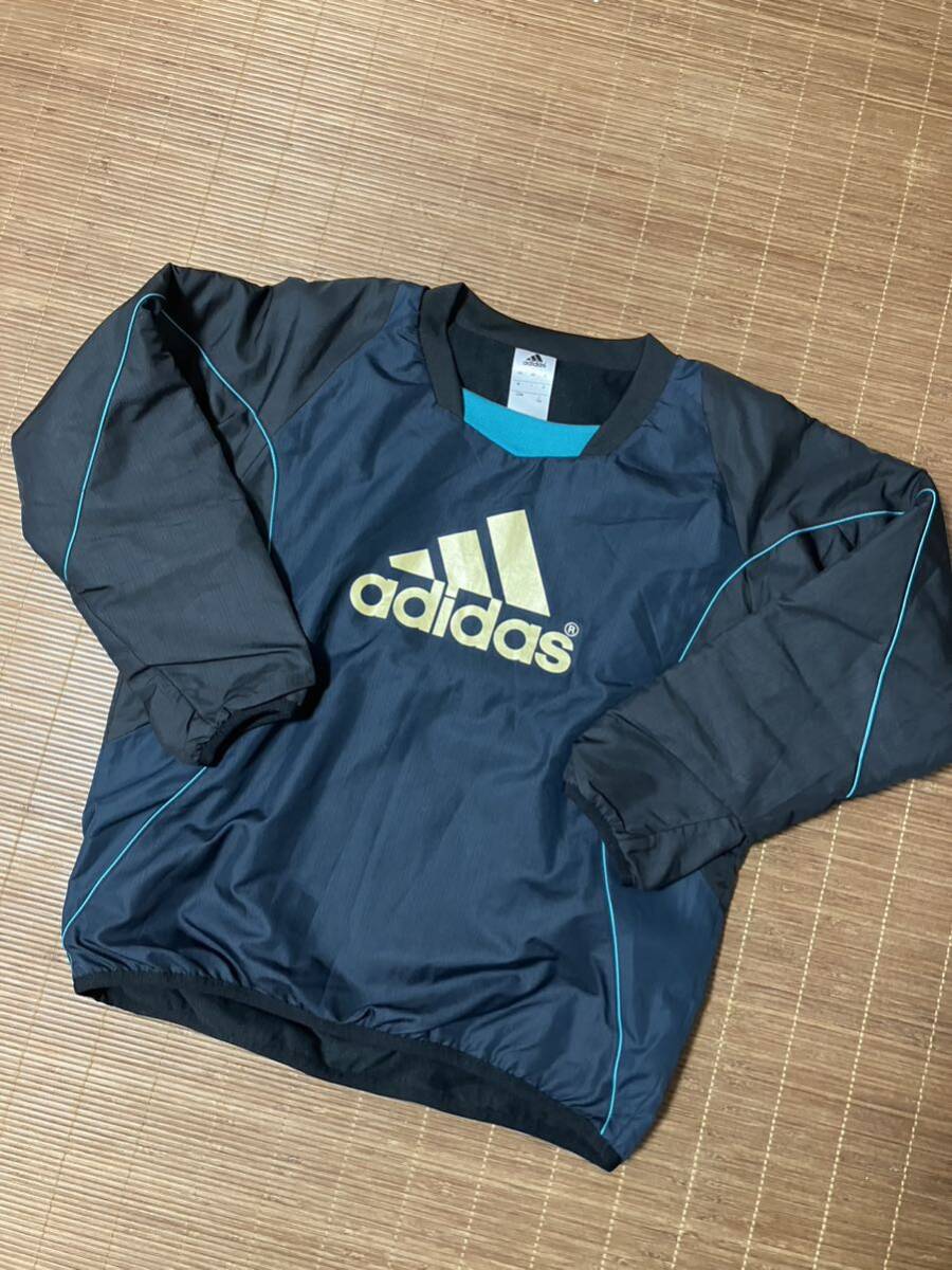 ★子供用 キッズ adidas アディダス プルオーバー トレーニングウェア 裏フリース150_画像1