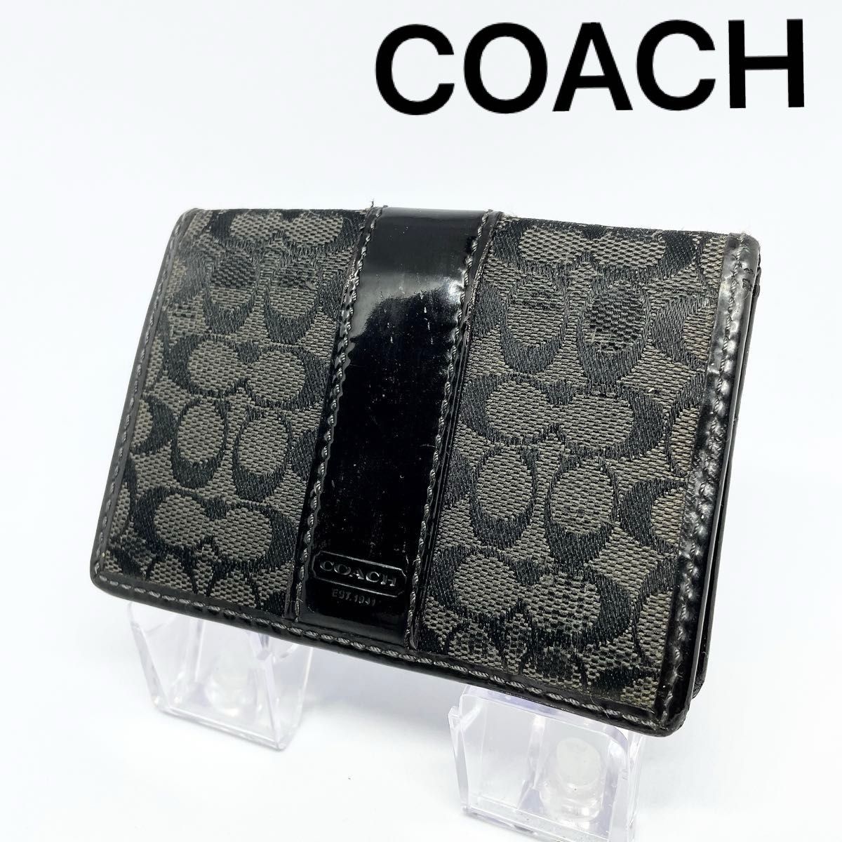 【COACH】 コーチ シグネチャー パスケース　カードケース　定期入れ