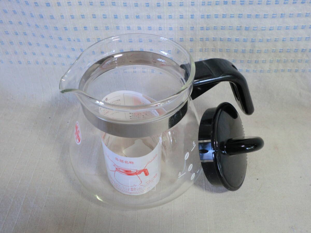 メリタ　グラスポット（６杯用）＆アロマフィルター（4－8杯用）＆アロマフィルター（2－4杯用）_画像3