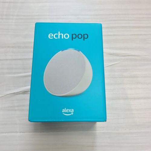 ★送料無料★【28ZA】Echo Pop エコーポップ コンパクトスマートスピーカー グレーシャーホワイトの画像9