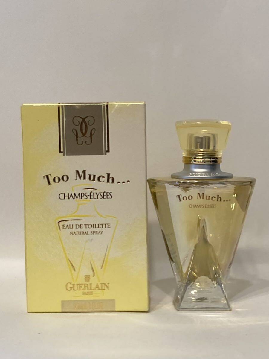 I4C040◆新品同様◆ ゲラン GUERLAIN トゥー マッチ シャンゼリゼ オーデトワレ EDT 香水 30ml_画像2