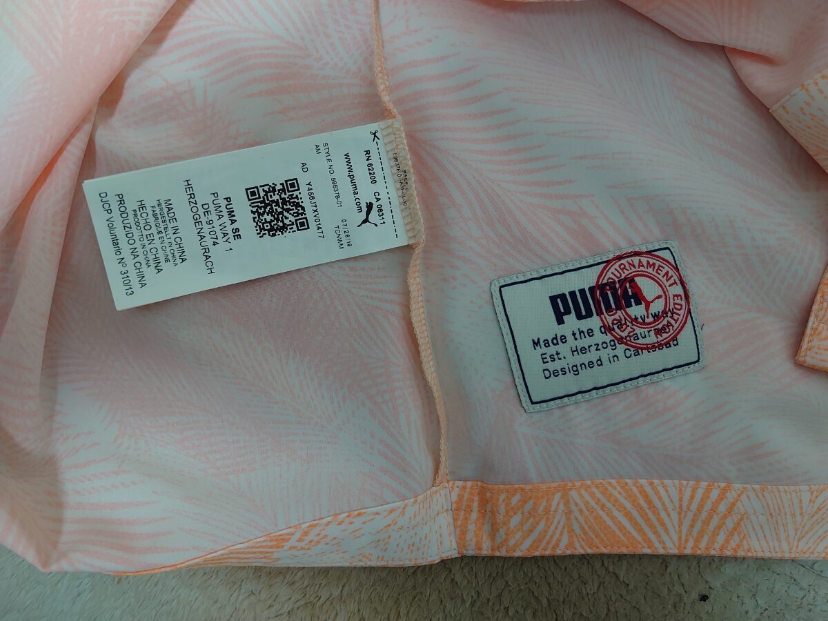 レア 未使用品☆プーマ コブラ PUMA COBRA GOLF パームスシャツ US Mサイズ 日本サイズXLサイズ相当☆の画像8