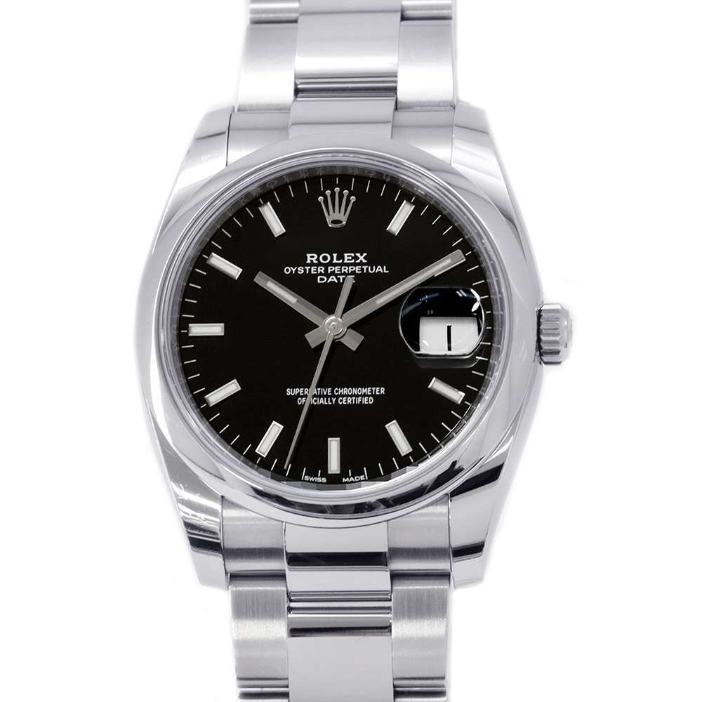 ロレックス オイスターパーペチュアル 115200 ROLEX 腕時計 シルバー文字盤 【安心保証】