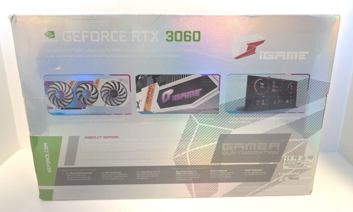 新品未開封品】 COLORFUL IGAME GEFORCE RTX 3060 ULTRA|Yahoo 新品未開封品】 COLORFUL IGAME GEFORCE RTX 3060 ULTRA|Yahoo