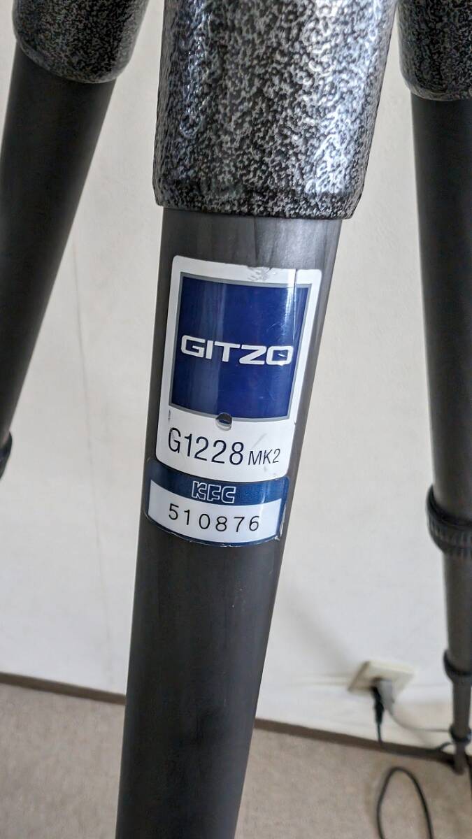 ジッツオ GITZO G1228 MK2 カーボン三脚　と　マンフロット MANFROTTO 503 ビデオ雲台　セット_画像7