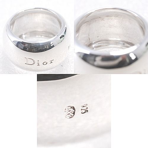 クリスチャン・ディオール SV925 Dior ロゴ ふっくら リング 指輪 11号 シルバー 新品仕上げ済み(14522)_画像4
