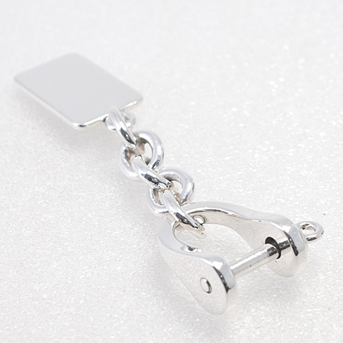  Tiffany SV925 plate бирка хомут брелок для ключа / серебряный новый товар произведена отделка (14526)