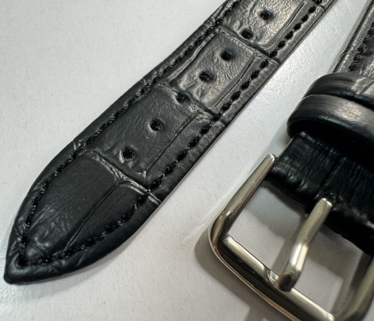 定形外送料120円～　18mm ベルト　腕時計　レザーベルト　 革ベルト　watch leather bracelet 型押し　7_画像3