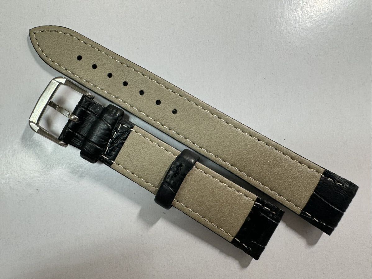 定形外送料120円～　18mm ベルト　腕時計　レザーベルト　 革ベルト　watch leather bracelet 型押し　7_画像8