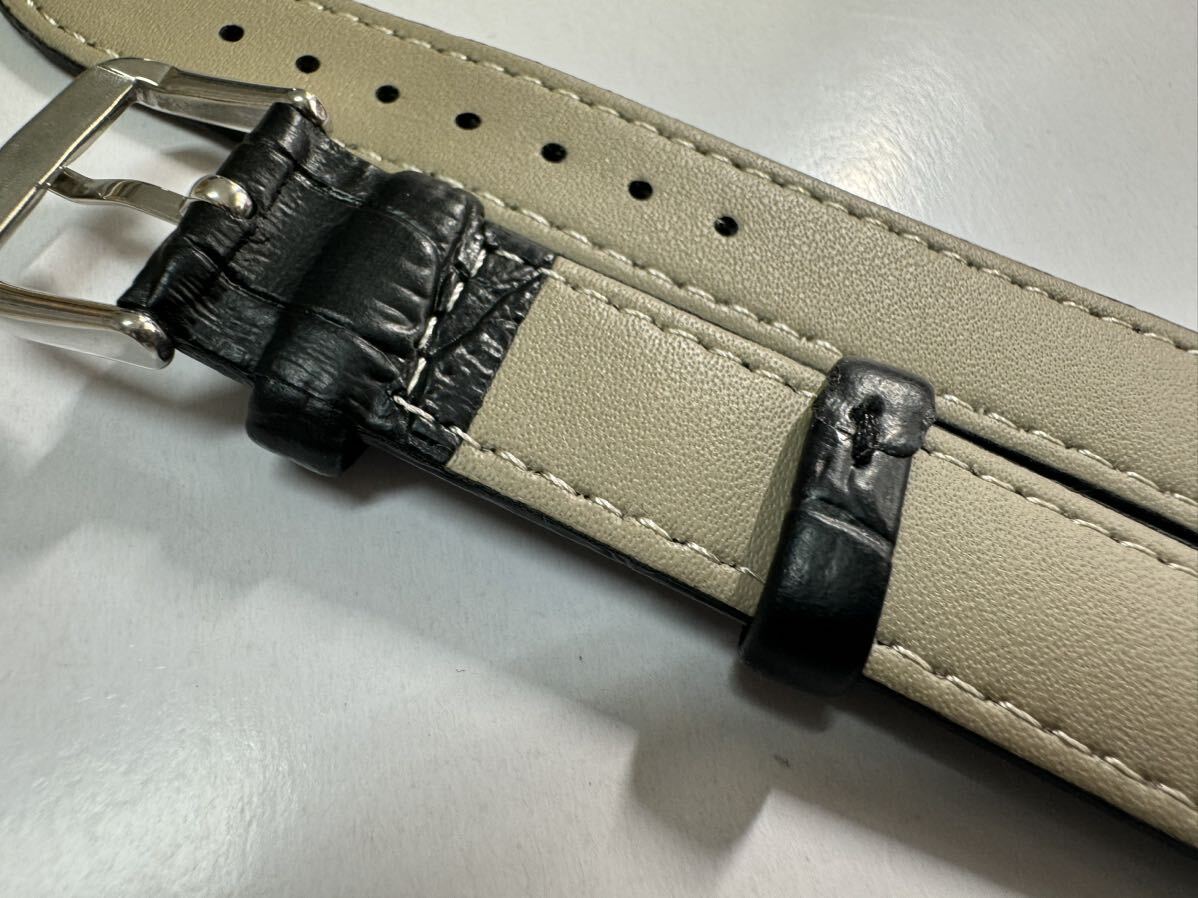 定形外送料120円～　18mm ベルト　腕時計　レザーベルト　 革ベルト　watch leather bracelet 型押し　7_画像9