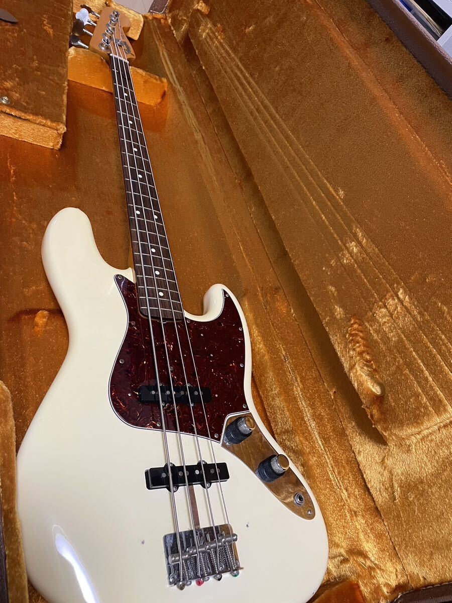 Fender American Vintage \'62? Jazz Bass -Olympic White unused accessory attaching 