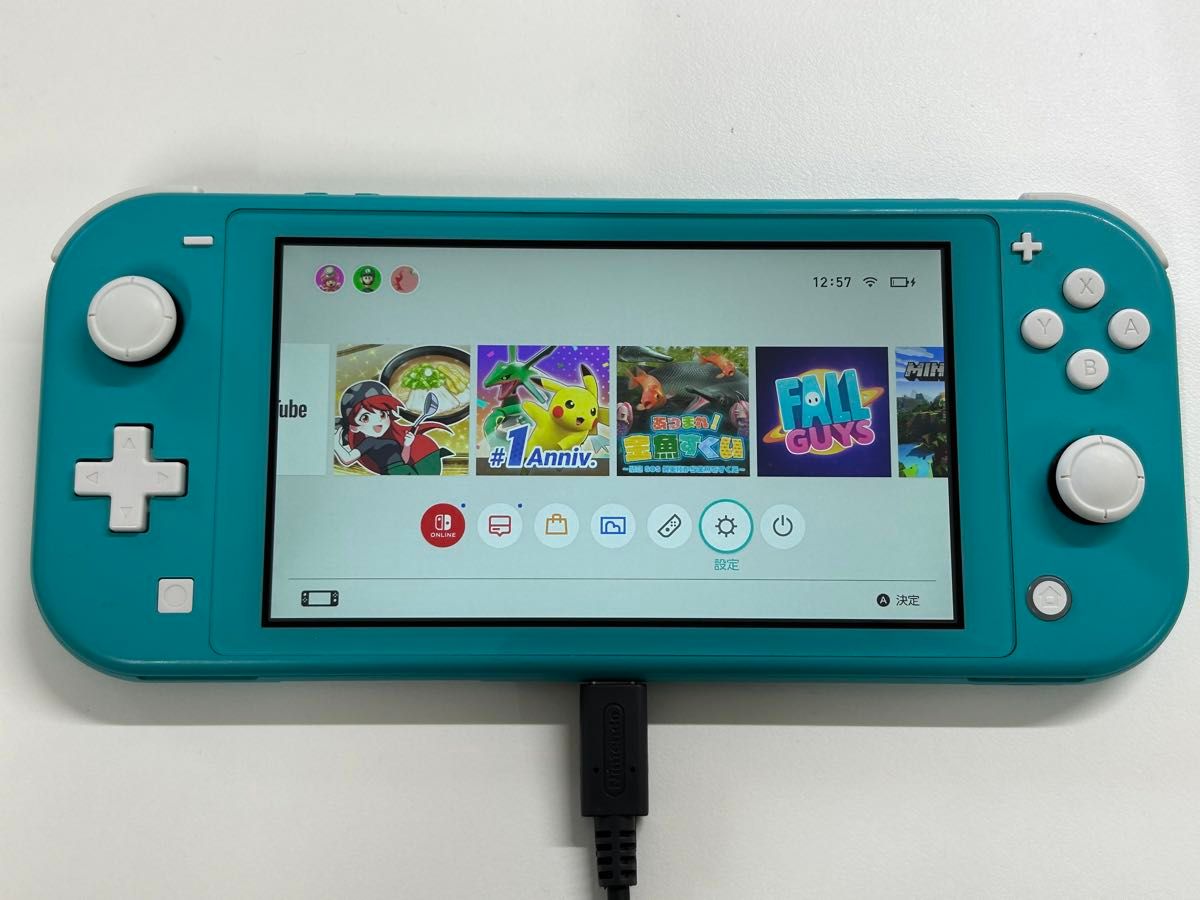 【程度良】任天堂スイッチライト Nintendo Switch Lite ターコイズ　中古本体のみ【管理No.12308148】