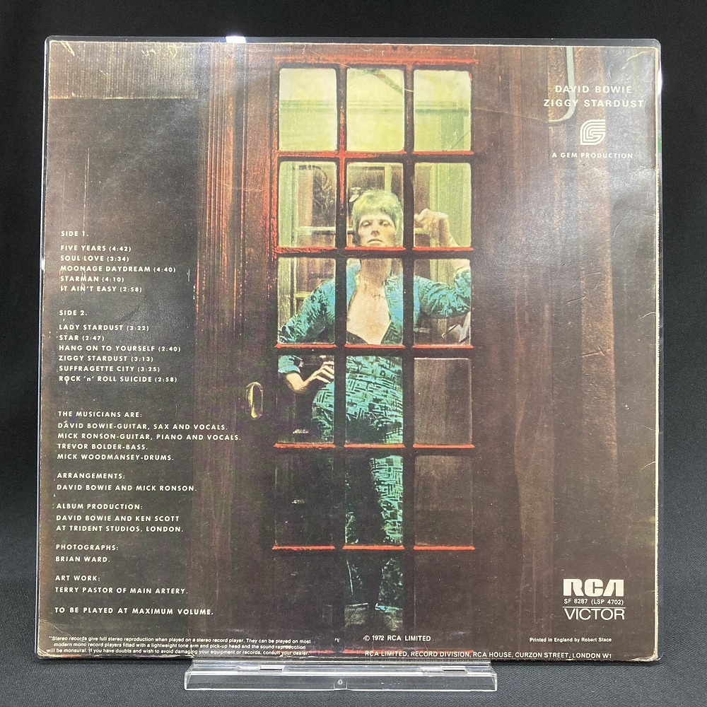DAVID BOWIE / THE RISE AND FALL OF ZIGGY STARDUST AND THE SPIDERS FROM MARS (UK-ORIGINAL/AUTOGRAPHED COVER & INNER!!)の画像2