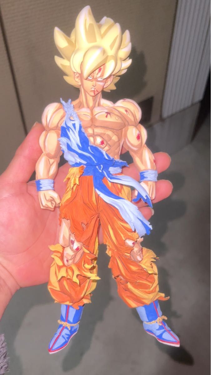 ドラゴンボールVSオムニバスC賞超サイヤ人孫悟空フィギュアリペイント 二次元彩色 作品