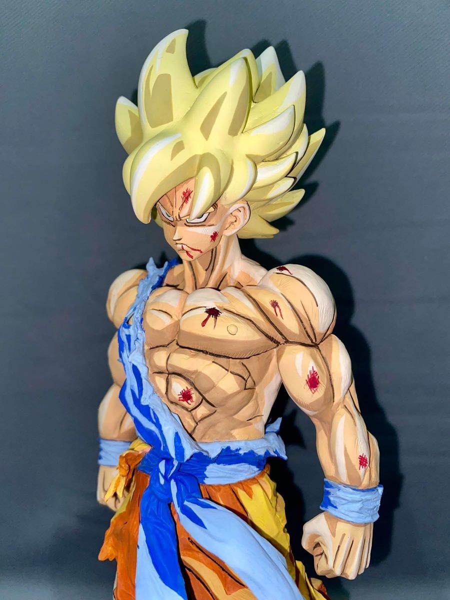 ドラゴンボールVSオムニバスC賞超サイヤ人孫悟空フィギュアリペイント 二次元彩色 作品