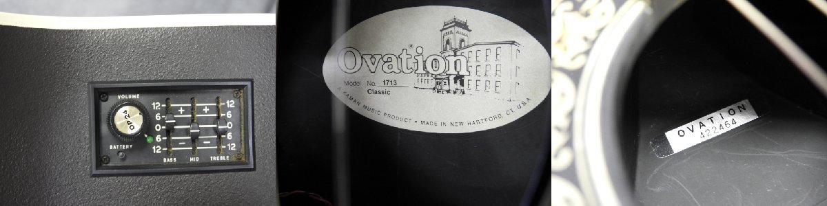 ☆ Ovation オベーション 1713 Classic エレガット #422464 ケース付き ☆中古☆_画像9