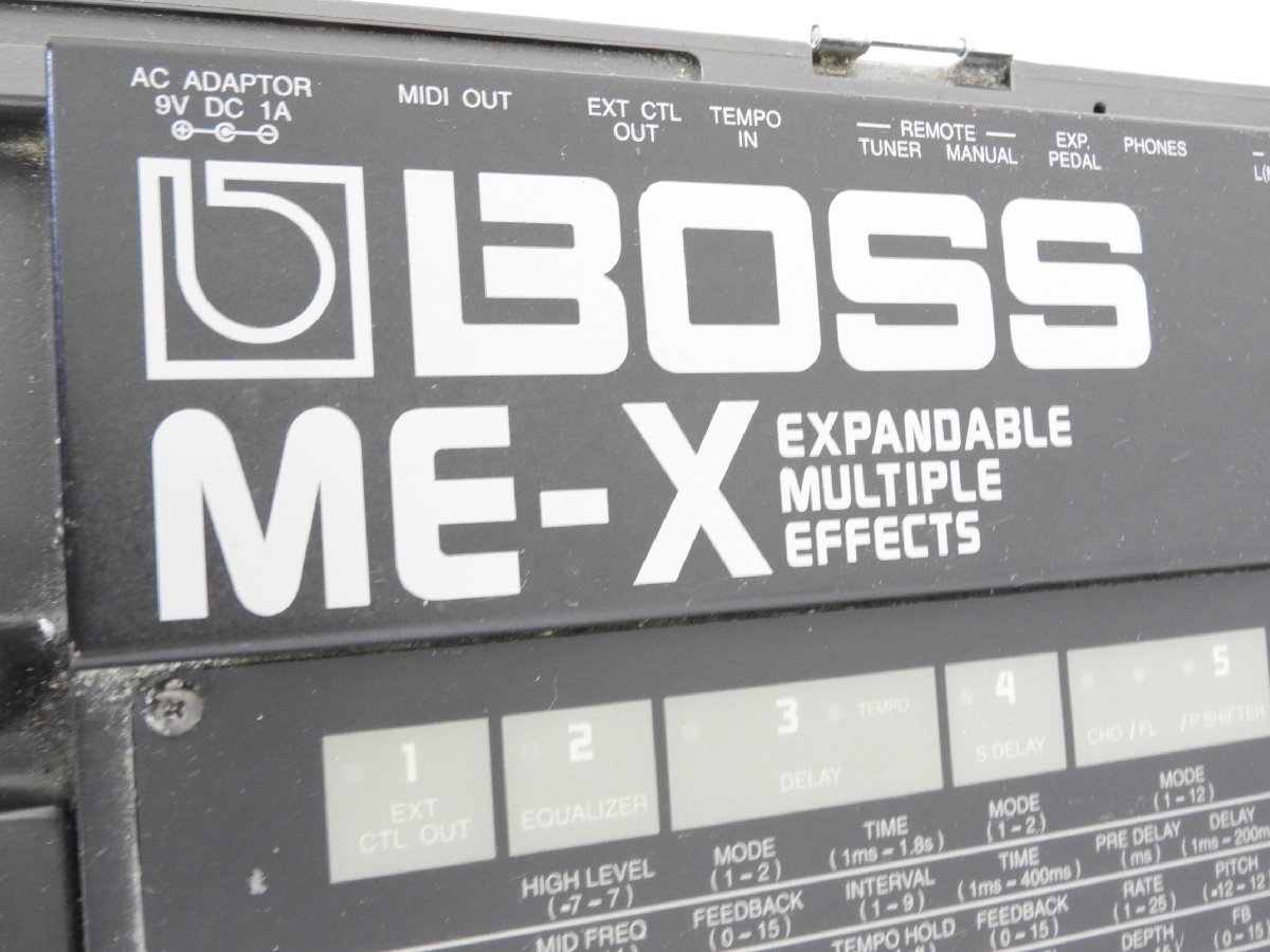 ☆ BOSS ボス ME-X EXPANDABLE MULTIPLE EFFECTS マルチエフェクター ケース付き ☆ジャンク☆の画像8