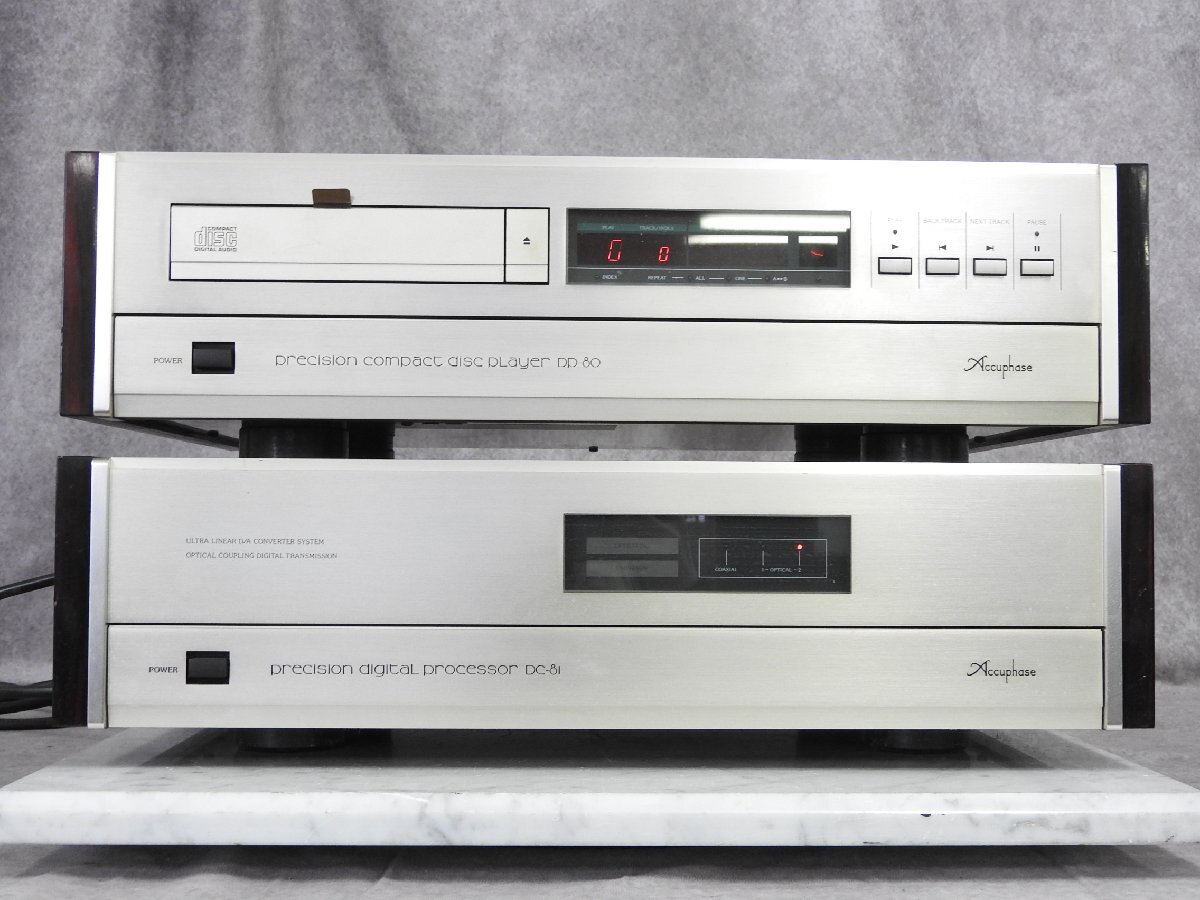 ☆ Accuphase アキュフェーズ CDプレーヤー DP-80 + D/Aコンバーター DC-81 ☆ジャンク☆_画像2